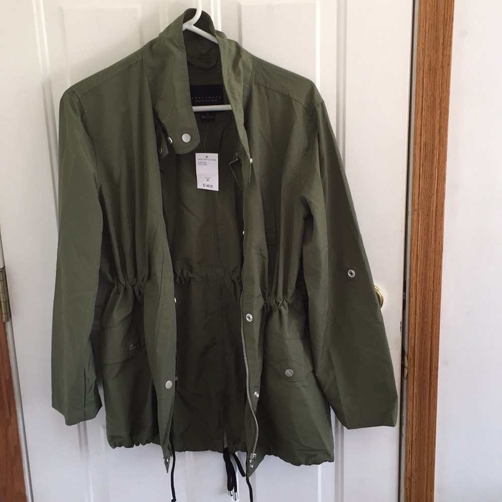 NWT Sanctuary Scout Green Anorak Raincoat Jacket M